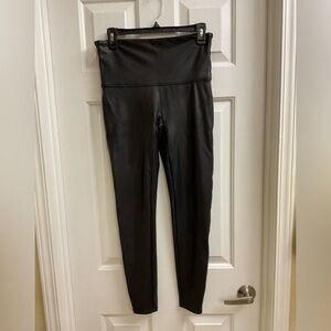 SPANX Leather Looking Leggings